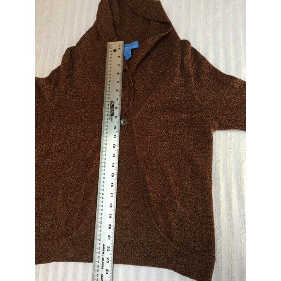 Doncaster Sports Womens Wide Collar Knit Cardigan Sweater Long Sleeve Multicolor - Picture 6 of 6